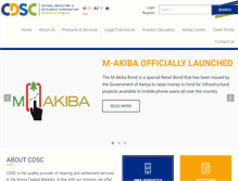 Tablet Screenshot of cdsckenya.com